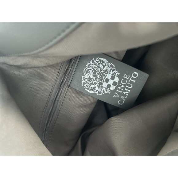 Vince Camuto Ike Tote Triple Compartment Handbag Soft Leather Hobo Cognac - Picture 8 of 12